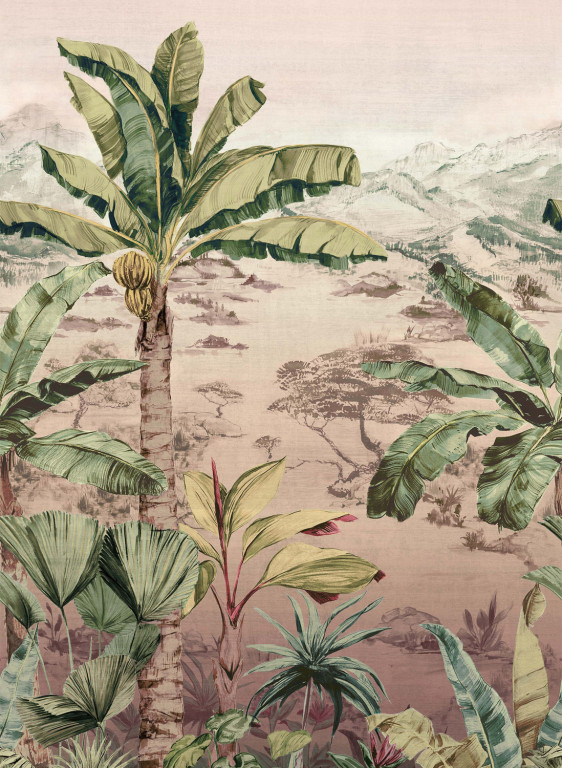 Osborne & Little Papier peint panoramique Martinique - Blush-8842.2