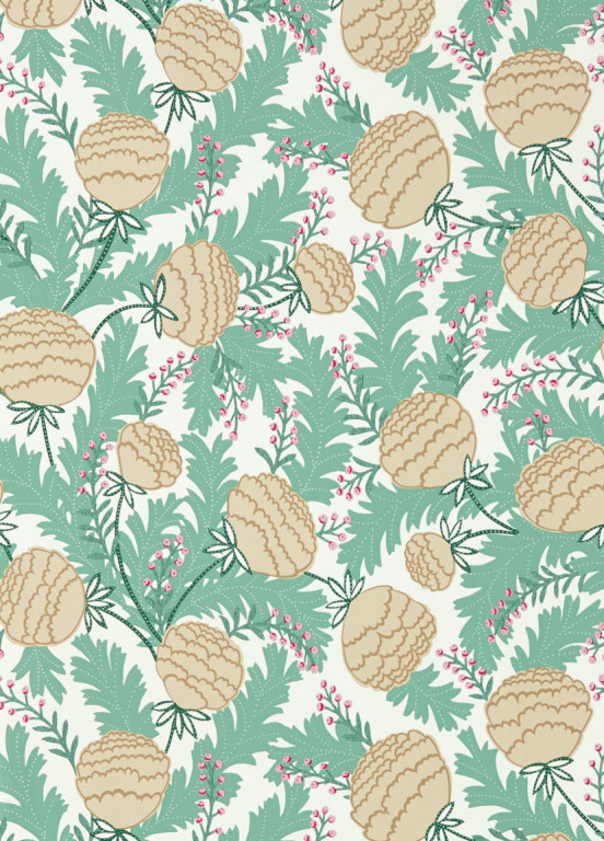 Scion Carta da parati Cecilia - Sage/ Buttercream-8847.1 Scion Carta da parati Cecilia - Sage/ Buttercream-8847.1