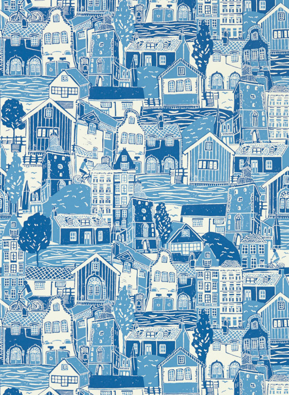 Scion Papier peint Stockholm - Cloudless/ Blue-8852.2