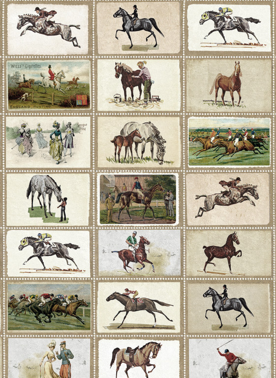 MINDTHEGAP Wallpaper English Equestrian Stamps-8896 MINDTHEGAP Wallpaper English Equestrian Stamps-8896