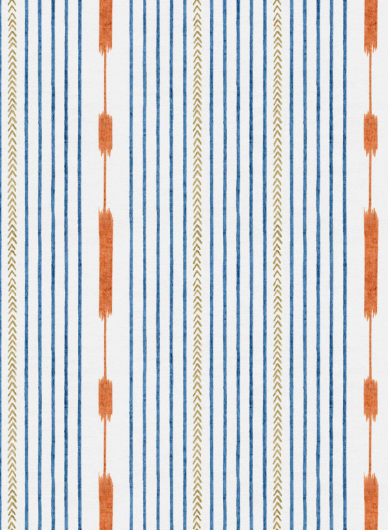 Coordonne Tapete Huipil - Blue-8988.1 Coordonne Tapete Huipil - Blue-8988.1