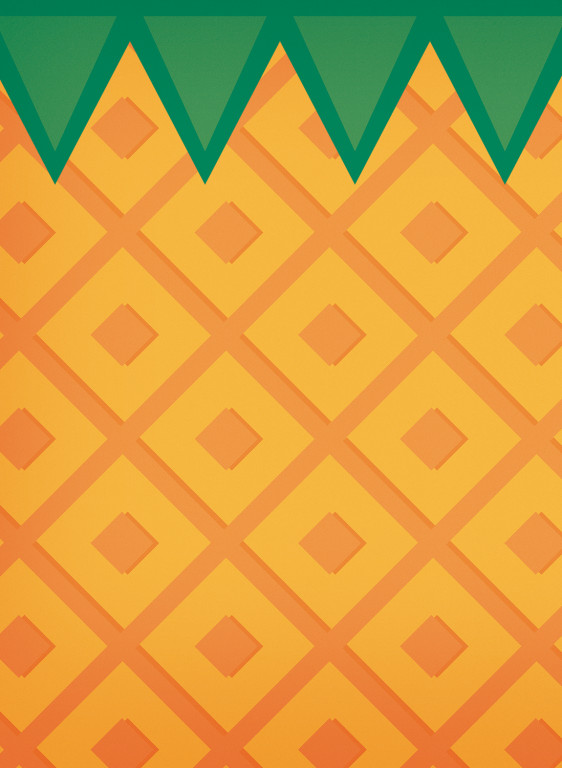 Coordonne Papier peint panoramique Fruit Pineapple-9079 Coordonne Papier peint panoramique Fruit Pineapple-9079