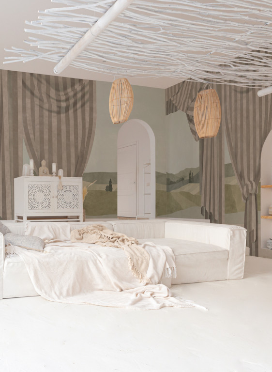 Coordonne Papier peint panoramique Drape-9087 Coordonne Papier peint panoramique Drape-9087