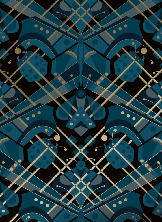KEK Amsterdam Wallpaper Art Deco Animaux Butterfly Gold-9208 KEK Amsterdam Wallpaper Art Deco Animaux Butterfly Gold-9208