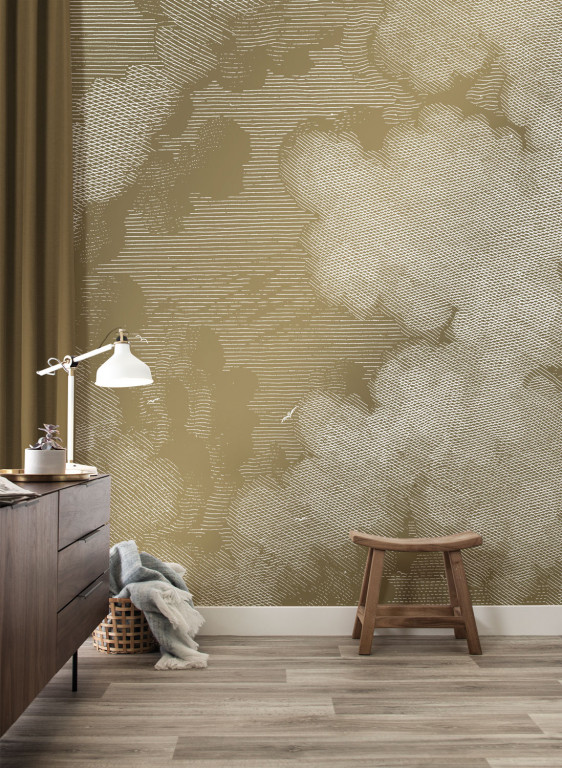 KEK Amsterdam Carta da parati panoramica Engraved Clouds Gold 2-9209 KEK Amsterdam Carta da parati panoramica Engraved Clouds Gold 2-9209