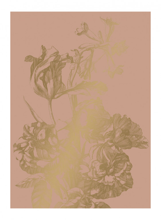 KEK Amsterdam Carta da parati panoramica Engraved Flowers Gold 4-9211 KEK Amsterdam Carta da parati panoramica Engraved Flowers Gold 4-9211