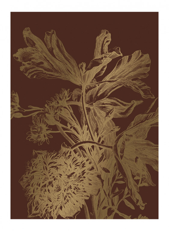 KEK Amsterdam Carta da parati panoramica Engraved Flowers Gold 5-9212 KEK Amsterdam Carta da parati panoramica Engraved Flowers Gold 5-9212