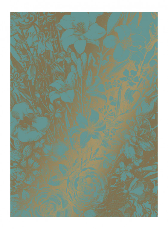 KEK Amsterdam Carta da parati panoramica Engraved Flowers Gold 9-9214 KEK Amsterdam Carta da parati panoramica Engraved Flowers Gold 9-9214