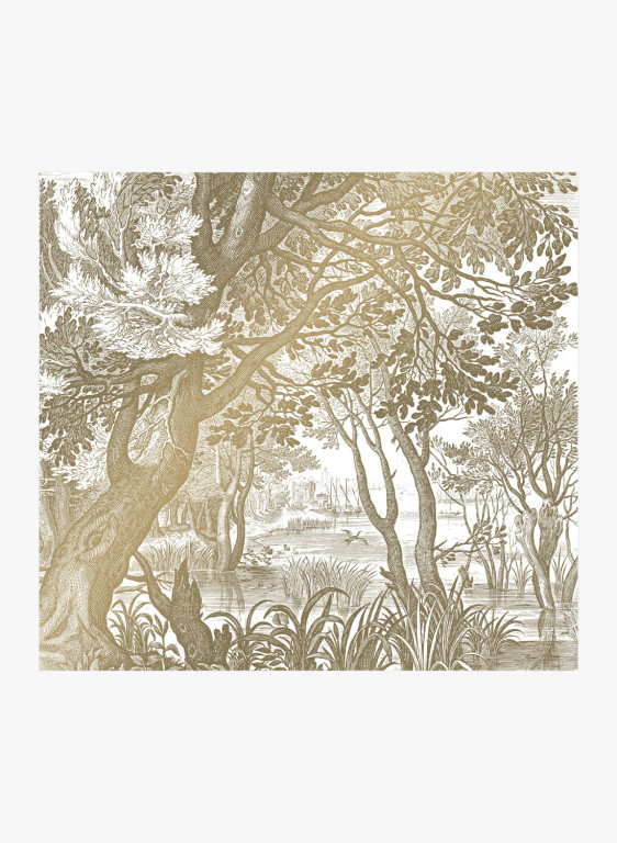 KEK Amsterdam Mural Engraved Landscapes Gold 4-9216 KEK Amsterdam Mural Engraved Landscapes Gold 4-9216