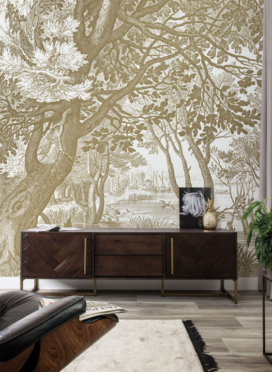 KEK Amsterdam Mural Engraved Landscapes Gold 4-9216 KEK Amsterdam Mural Engraved Landscapes Gold 4-9216
