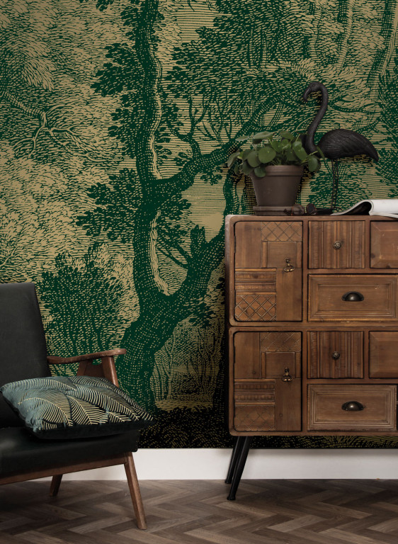 KEK Amsterdam Mural Engraved Landscapes Gold 16-9218 KEK Amsterdam Mural Engraved Landscapes Gold 16-9218