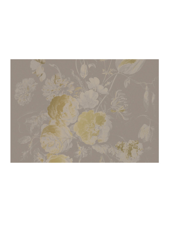 KEK Amsterdam Carta da parati panoramica Golden Age Flowers Gold 12 - XL-9222.3