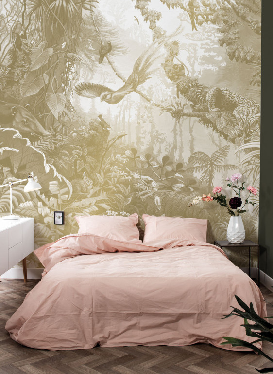 KEK Amsterdam Mural Tropical Landscapes Gold 2-9226 KEK Amsterdam Mural Tropical Landscapes Gold 2-9226
