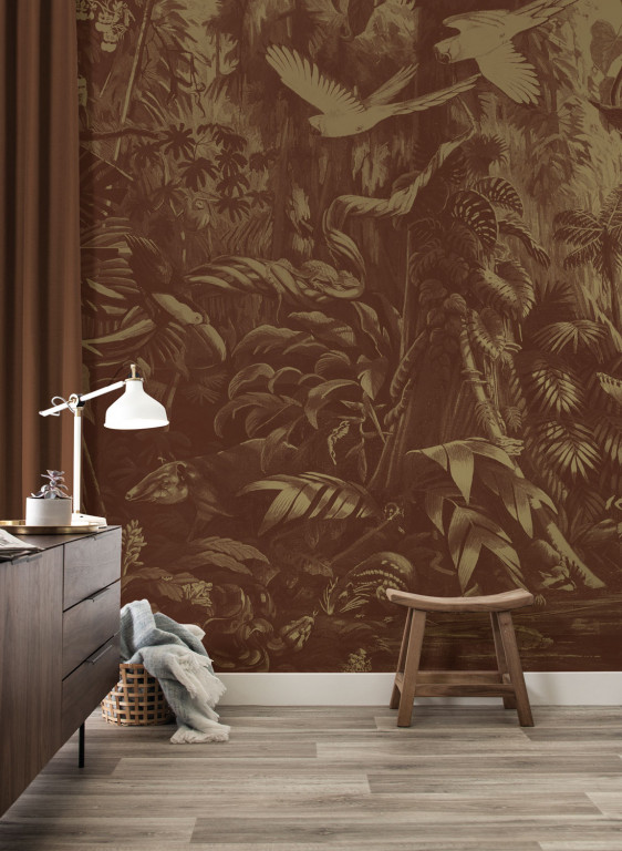 KEK Amsterdam Mural Tropical Landscapes Gold 3-9227 KEK Amsterdam Mural Tropical Landscapes Gold 3-9227