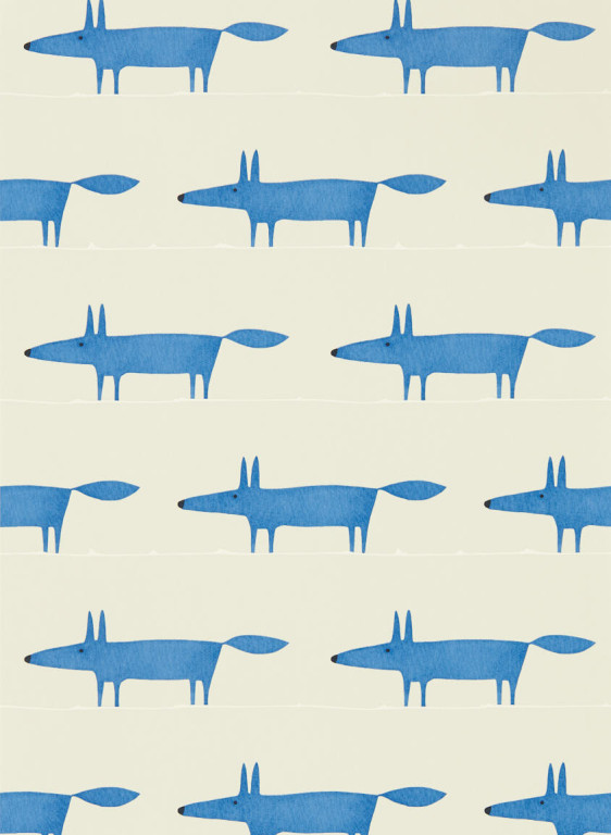 Scion Papier peint Midi Fox - Pebble/ Denim-9315.2 Scion Papier peint Midi Fox - Pebble/ Denim-9315.2