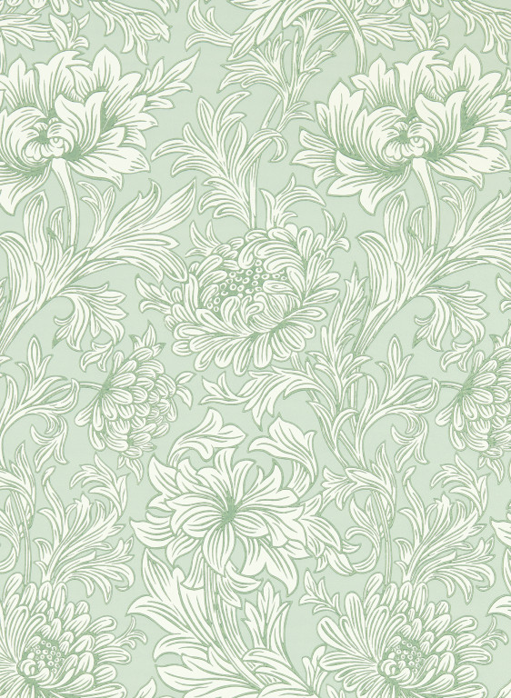 Morris & Co Carta da parati Simply Chrysanthemum Toile-9335 Morris & Co Carta da parati Simply Chrysanthemum Toile-9335