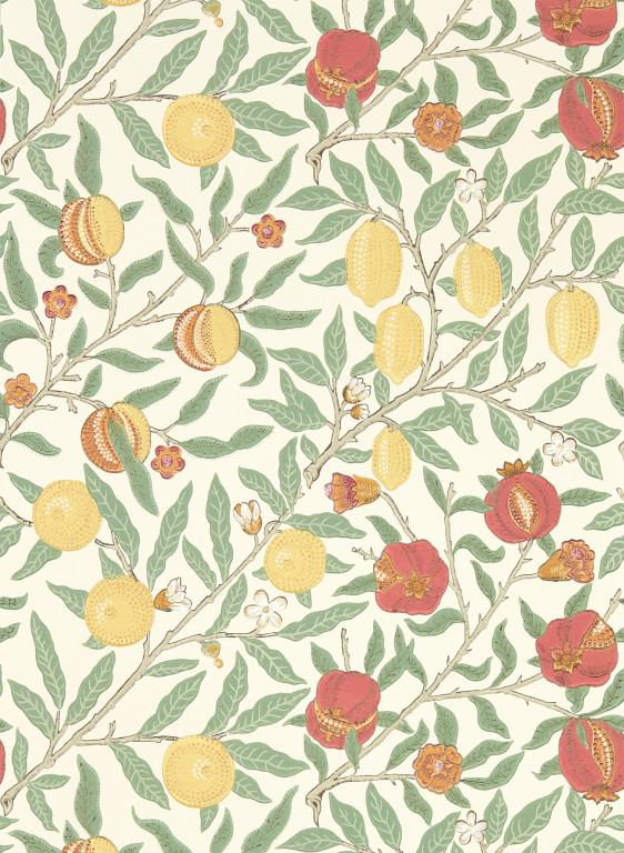 Morris & Co Tapete Simply Fruit - Bayleaf/ Russet-9336.4 Morris & Co Tapete Simply Fruit - Bayleaf/ Russet-9336.4