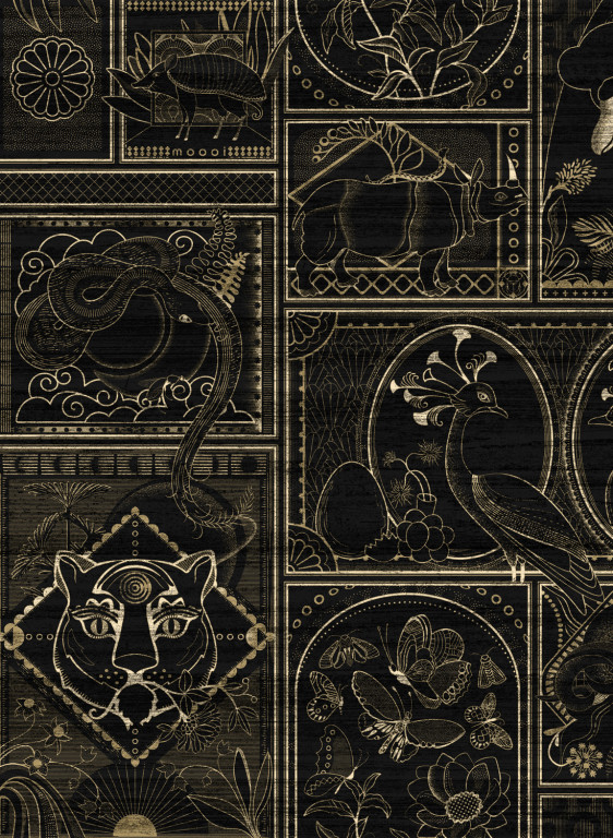 Moooi for Arte Tapete Golden Tiger - Ebony-9410.1 Moooi for Arte Tapete Golden Tiger - Ebony-9410.1