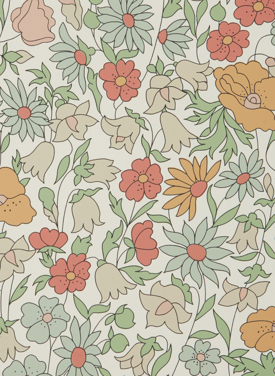 Liberty Wallpaper Poppy Meadowfield - Lichen-9445.1 Liberty Wallpaper Poppy Meadowfield - Lichen-9445.1