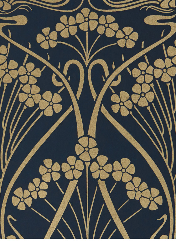 Liberty Wallpaper Ianthe Mono - Lapis-9449.4 Liberty Wallpaper Ianthe Mono - Lapis-9449.4