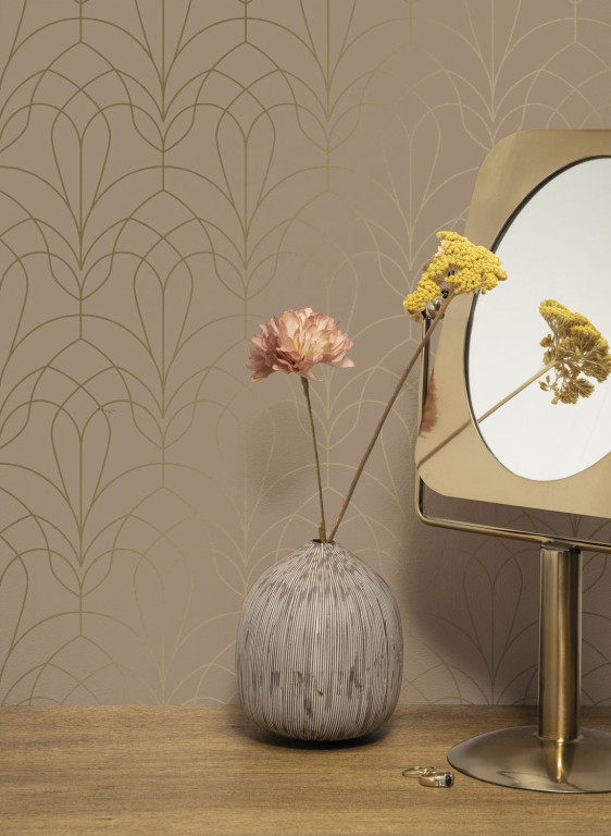 KEK Amsterdam Wallpaper Golden Lines 3-9471 KEK Amsterdam Wallpaper Golden Lines 3-9471