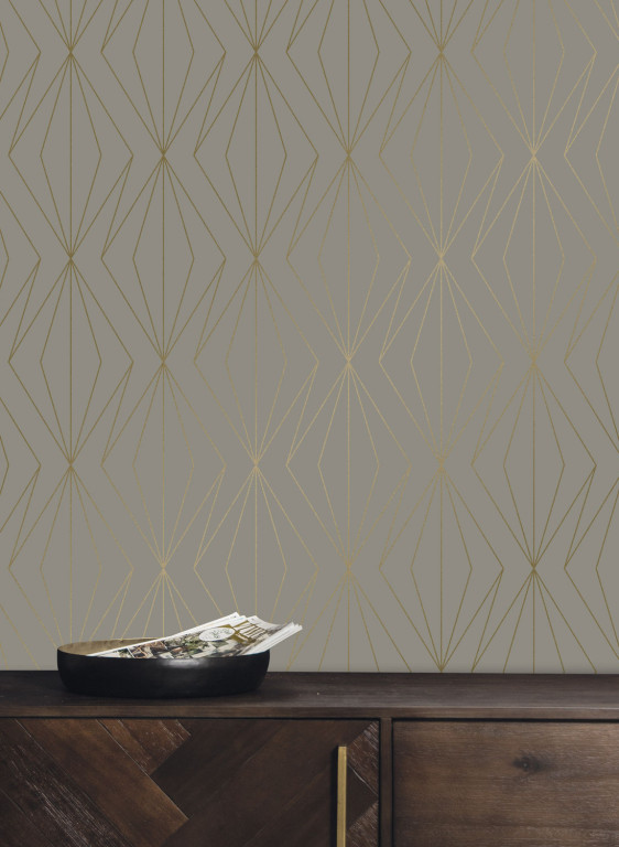 KEK Amsterdam Wallpaper Golden Lines 4-9502 KEK Amsterdam Wallpaper Golden Lines 4-9502