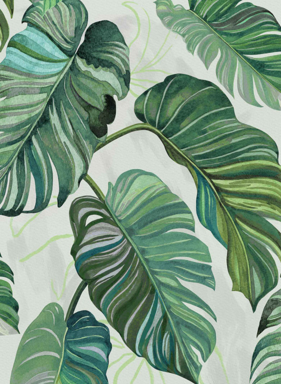 Coordonne Papier peint Carioca - Green-9616.1