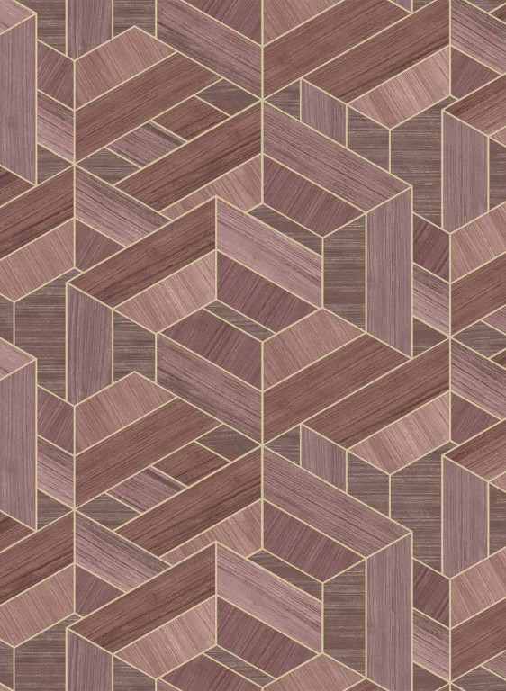 Coordonne Wallpaper Hexagon - Bordeaux-9633.4 Coordonne Wallpaper Hexagon - Bordeaux-9633.4