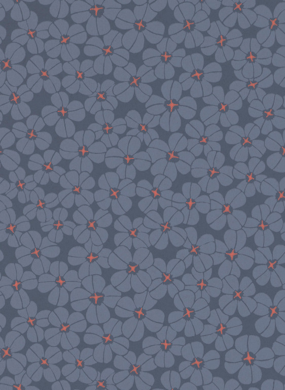 Långelid / von Brömssen Tapete Flower Shower - Indigo-9645.3 Långelid / von Brömssen Tapete Flower Shower - Indigo-9645.3