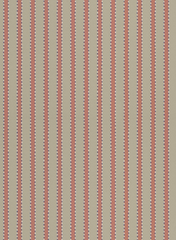 Långelid / von Brömssen Tapete Stitched Stripe - Coral-9649.3 Långelid / von Brömssen Tapete Stitched Stripe - Coral-9649.3