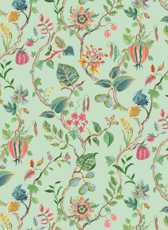 Osborne & Little Papier peint Mythica - Celadon-9672.3