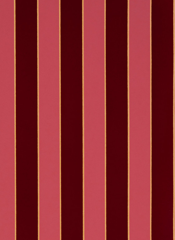 Osborne & Little Papier peint Regency Stripe - Carmine/ Gold-9680.13