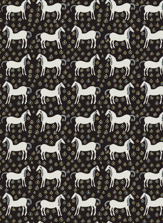 Marimekko Carta da parati Musta Tamma-9986 Marimekko Carta da parati Musta Tamma-9986