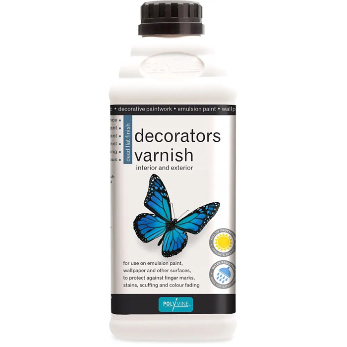 Polyvine Decorators Varnish - Dead Flat  - 1l-DVDF.S Polyvine Decorators Varnish - Dead Flat  - 1l-DVDF.S