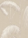 Palm Leaves - Designtapete von Cole and Son - Taupe/ Weiß