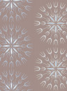 Cole & Son Wallpaper Fioretti Graubraun/ Hellblau/ Weiß