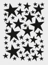 Wallsticker Mini Stars von ferm LIVING - schwarz