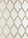 Farrow & Ball Wallpaper Tessella School House White/ Gilver