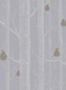 Woods & Pears - Designtapete v. Cole and Son - Slate/ Silver