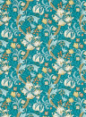 Clarke & Clarke Carta da parati Golden Lily - Teal