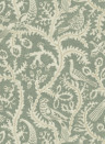 Josephine Munsey Papier peint Stitched Birds - Aqua