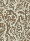 Josephine Munsey Papier peint Stitched Birds - Brown