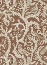 Josephine Munsey Papier peint Stitched Birds - Red