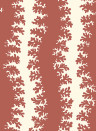 Josephine Munsey Wallpaper Elkhorn Stripe - Red Toppings/ Clarke White