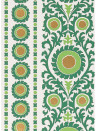 Osborne & Little Wallpaper Samrina - Fir/ Metallic Gold