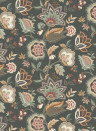 Osborne & Little Wallpaper Samode - Charcoal/ Eucalyptus