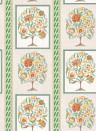 Osborne & Little Wallpaper Taniska - Apple/ Gold