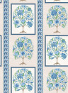 Osborne & Little Wallpaper Taniska - Cobalt