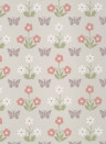 Little Greene Wallpaper Burges Butterfly - French Grey