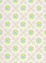 Little Greene Papier peint Ditsy Block - Phthalo